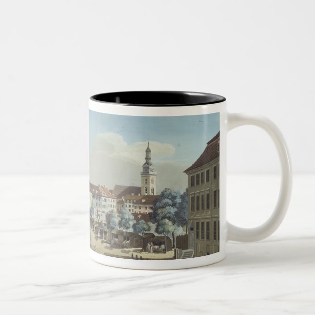 Caneca De Café Em Dois Tons Vista do Hackescher Markt (Direita)