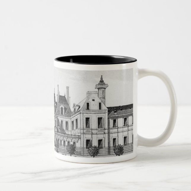 Caneca De Café Em Dois Tons Vista do hotel de Soissons em Paris (Direita)