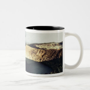 Caneca De Café Em Dois Tons Vista do lago Guatavita