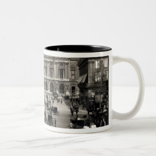 Caneca De Café Em Dois Tons Vista do teatro da ópera de Paris, 1890-99