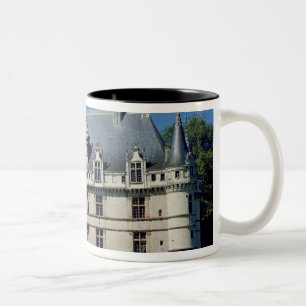 Caneca De Café Em Dois Tons Vista geral do castelo d'Azay-le-Rideau