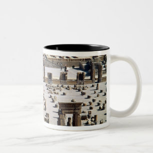 Caneca De Café Em Dois Tons Vista geral do palácio, período de Achaemenian