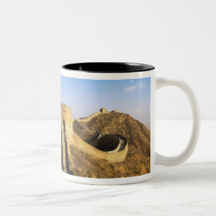 Caneca De Café Em Dois Tons Vista panorâmica da Grande Muralha, China 2