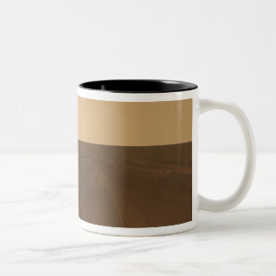 Caneca De Café Em Dois Tons Vista panorâmica das planícies de Meridiani