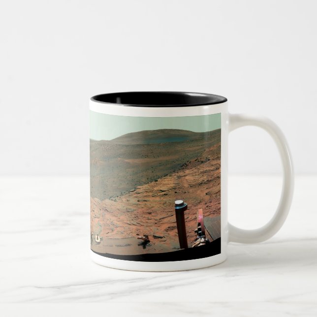 Caneca De Café Em Dois Tons Vista panorâmica de Marte (Direita)