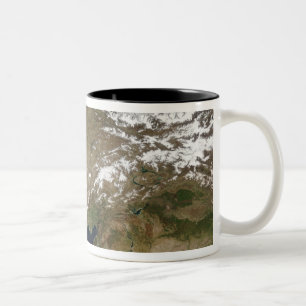 Caneca De Café Em Dois Tons Vista satélite de Turquia