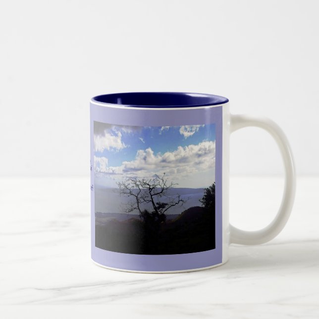 Caneca De Café Em Dois Tons Vistas de Maui (Direita)