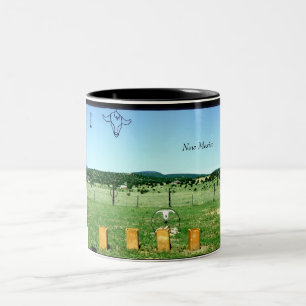 Caneca De Café Em Dois Tons Vistas de New mexico
