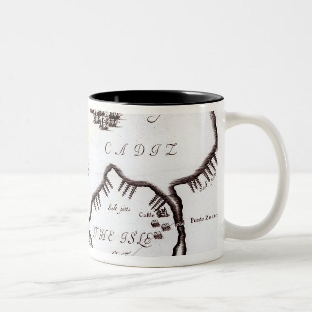 Caneca De Café Em Dois Tons Vitória do marinho real inglês (Direita)