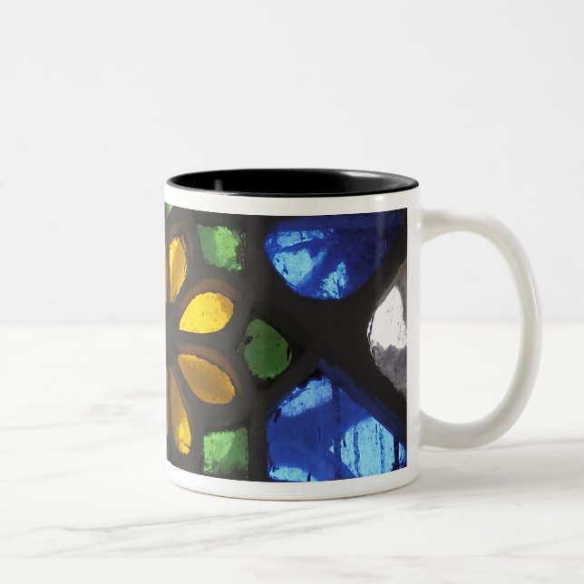 Caneca De Café Em Dois Tons Vitral dentro do Nacional (Direita)