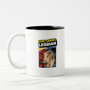 Caneca De Café Em Dois Tons Viva Ria Lésbica
