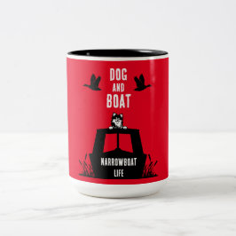 Caneca De Café Em Dois Tons Vivendo em Narrowboat