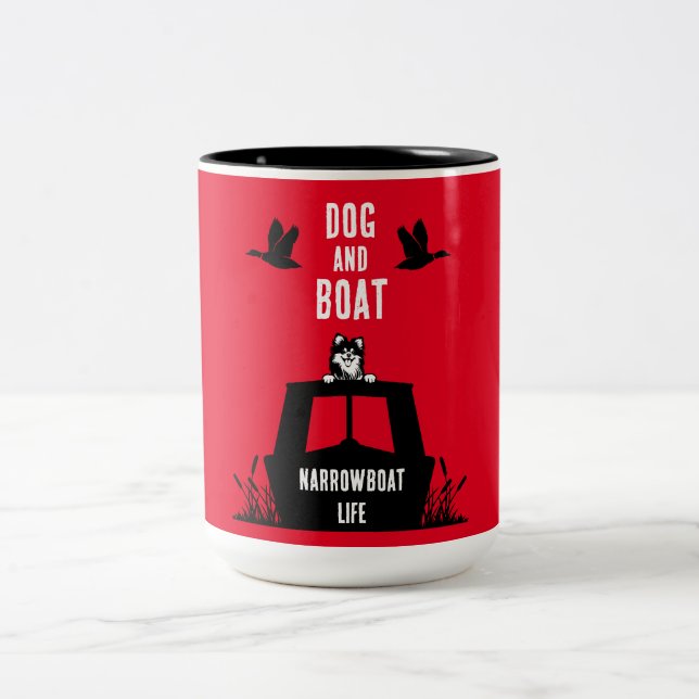Caneca De Café Em Dois Tons Vivendo em Narrowboat (Centro)