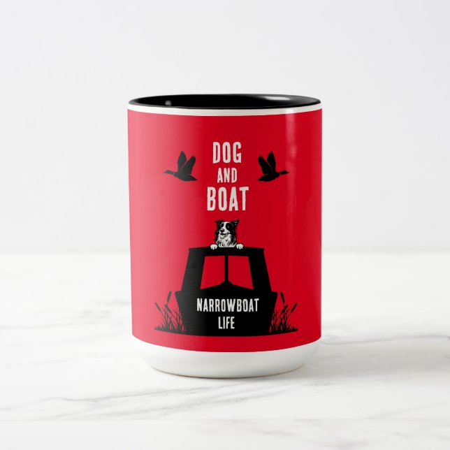 Caneca De Café Em Dois Tons Vivendo em Narrowboat (Centro)