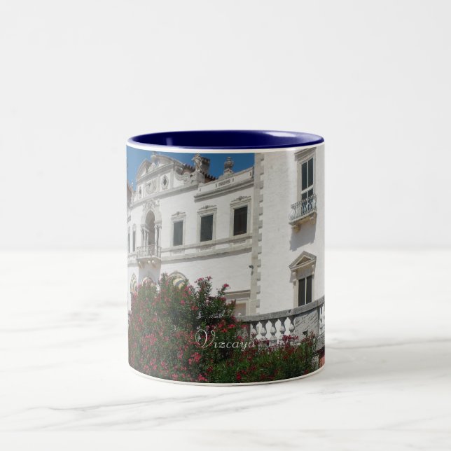 Caneca De Café Em Dois Tons Vizcaya jardina propriedade (Centro)