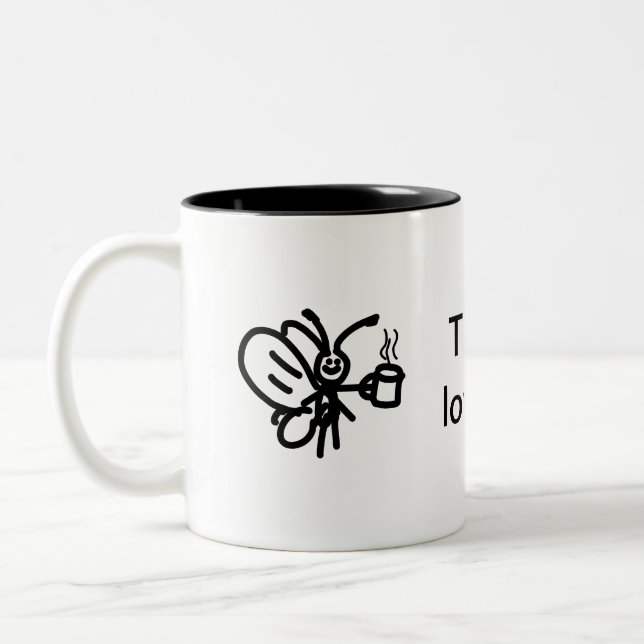 Caneca De Café Em Dois Tons Vizinhos felizes (Esquerda)