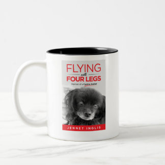 Caneca De Café Em Dois Tons Voando com Quatro Pernas