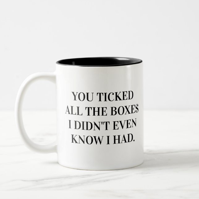 Caneca De Café Em Dois Tons Você Acerta Todas as Opções Marido (Esquerda)