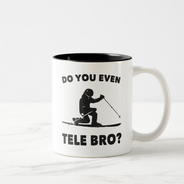 Caneca De Café Em Dois Tons Você Até Tele Bro? (Direita)