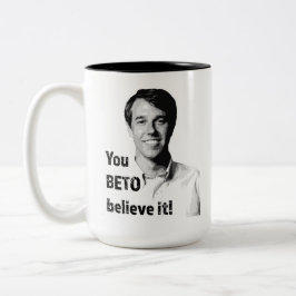 Caneca De Café Em Dois Tons Você BETO acredita-o!