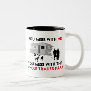 Caneca De Café Em Dois Tons … Você confusão com o parque de caravanas inte