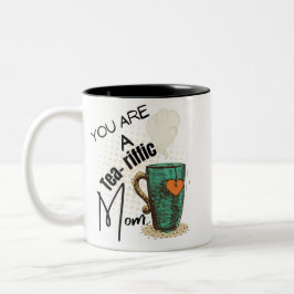 Caneca De Café Em Dois Tons Você é a mãe engraçada