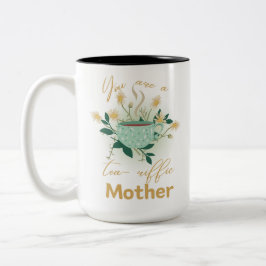Caneca De Café Em Dois Tons Você é a mãe engraçada