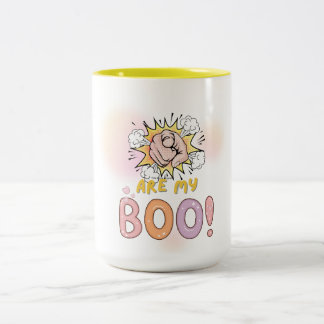 Caneca De Café Em Dois Tons Você É Meu Boo - Ghost Hallo Bonito
