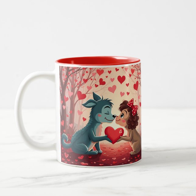 Caneca De Café Em Dois Tons Você é positivamente perfeito para mim (Esquerda)