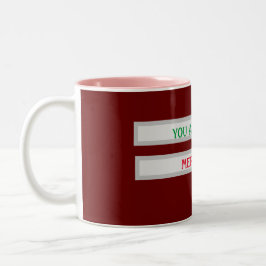 Caneca De Café Em Dois Tons Você É Única Merry Xmas Mug