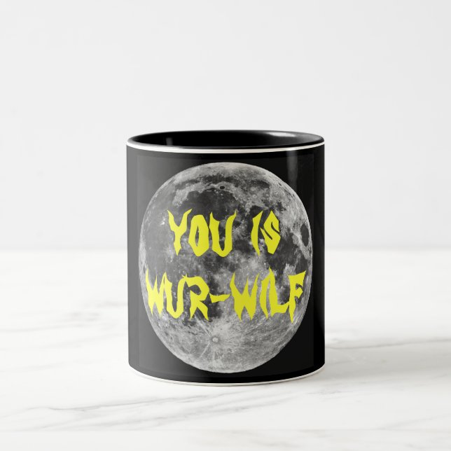 Caneca De Café Em Dois Tons Você é Wur-wilf! (Centro)