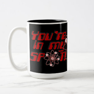 Caneca De Café Em Dois Tons Você está em minha caneca do preto do humor do