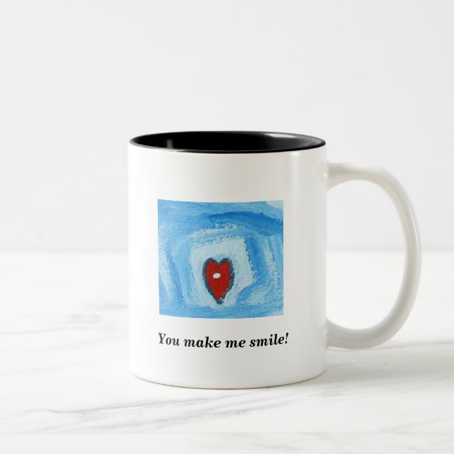CANECA DE CAFÉ EM DOIS TONS VOCÊ FAZ-ME SORRIR (Direita)