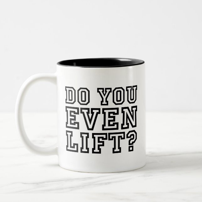 Caneca De Café Em Dois Tons Você Levanta? Coffee Mug (Esquerda)