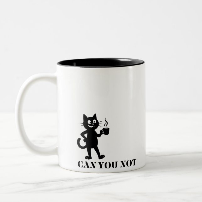 Caneca De Café Em Dois Tons Você Não é Engraçado Gato (Esquerda)