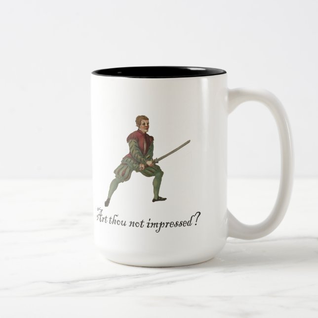 Caneca De Café Em Dois Tons Você não está impressionado? Café (Direita)