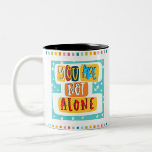 Caneca De Café Em Dois Tons você não está só pensando