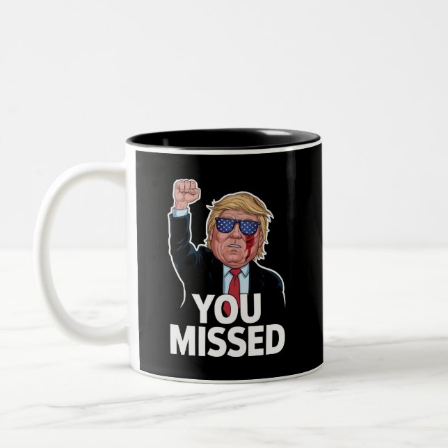 Caneca De Café Em Dois Tons Você Perdeu Donald Trump (Esquerda)