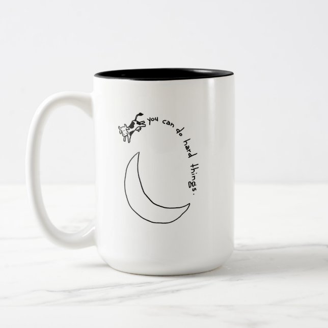 Caneca De Café Em Dois Tons Você Pode Fazer Coisas Difíceis (Esquerda)