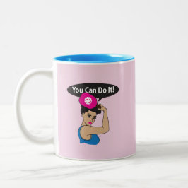 Caneca De Café Em Dois Tons Você Pode Fazer Isso. Rosie Pickleball (L)