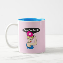 Caneca De Café Em Dois Tons Você Pode Fazer Isso. Rosie Pickleball (M)