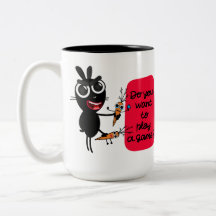 Você quer jogar um jogo? Bunny Mug