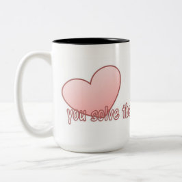 Caneca De Café Em Dois Tons Você Resolve o Mistério