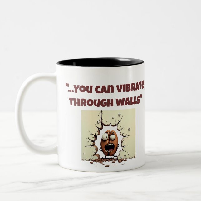 Caneca De Café Em Dois Tons Você Sabe Que Bebe Muito Café Se Mug (Esquerda)