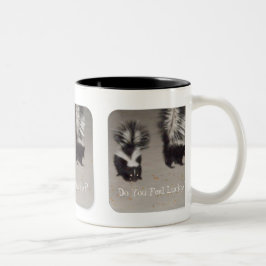 Caneca De Café Em Dois Tons Você sente afortunado?