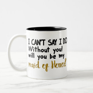 Caneca De Café Em Dois Tons Você Será Minha Honra Louca?