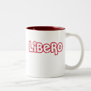 Caneca De Café Em Dois Tons Voleibol de Libero
