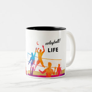Caneca De Café Em Dois Tons Voleibol Laife