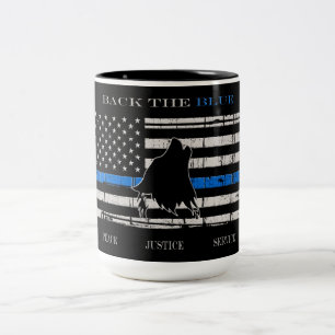 Caneca De Café Em Dois Tons Voltar ao Azul