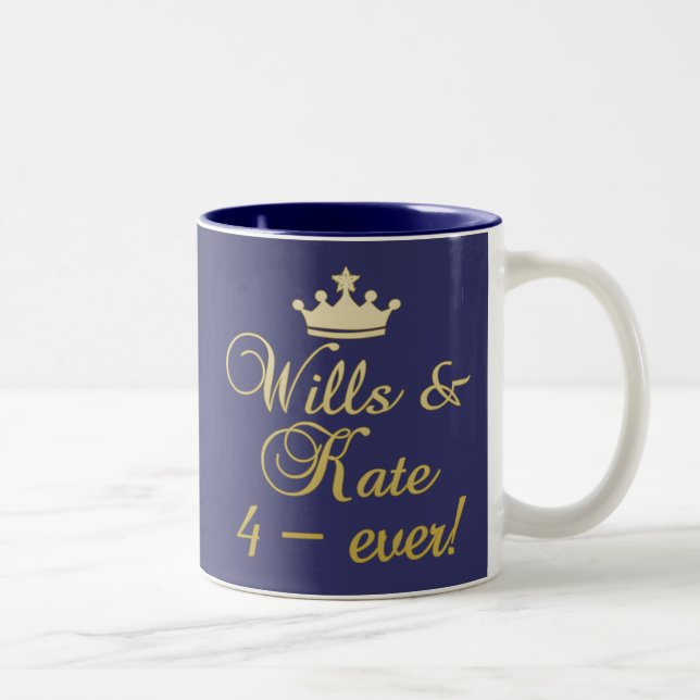 Caneca De Café Em Dois Tons Vontades & t-shirt de Kate 4-Ever, canecas, (Direita)